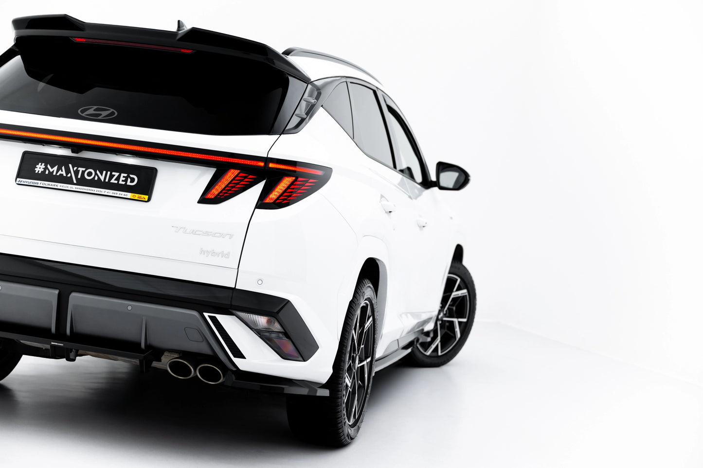 Rear Splitter (with vertical bars) Hyundai Tucson N-Line Mk4 Facelift