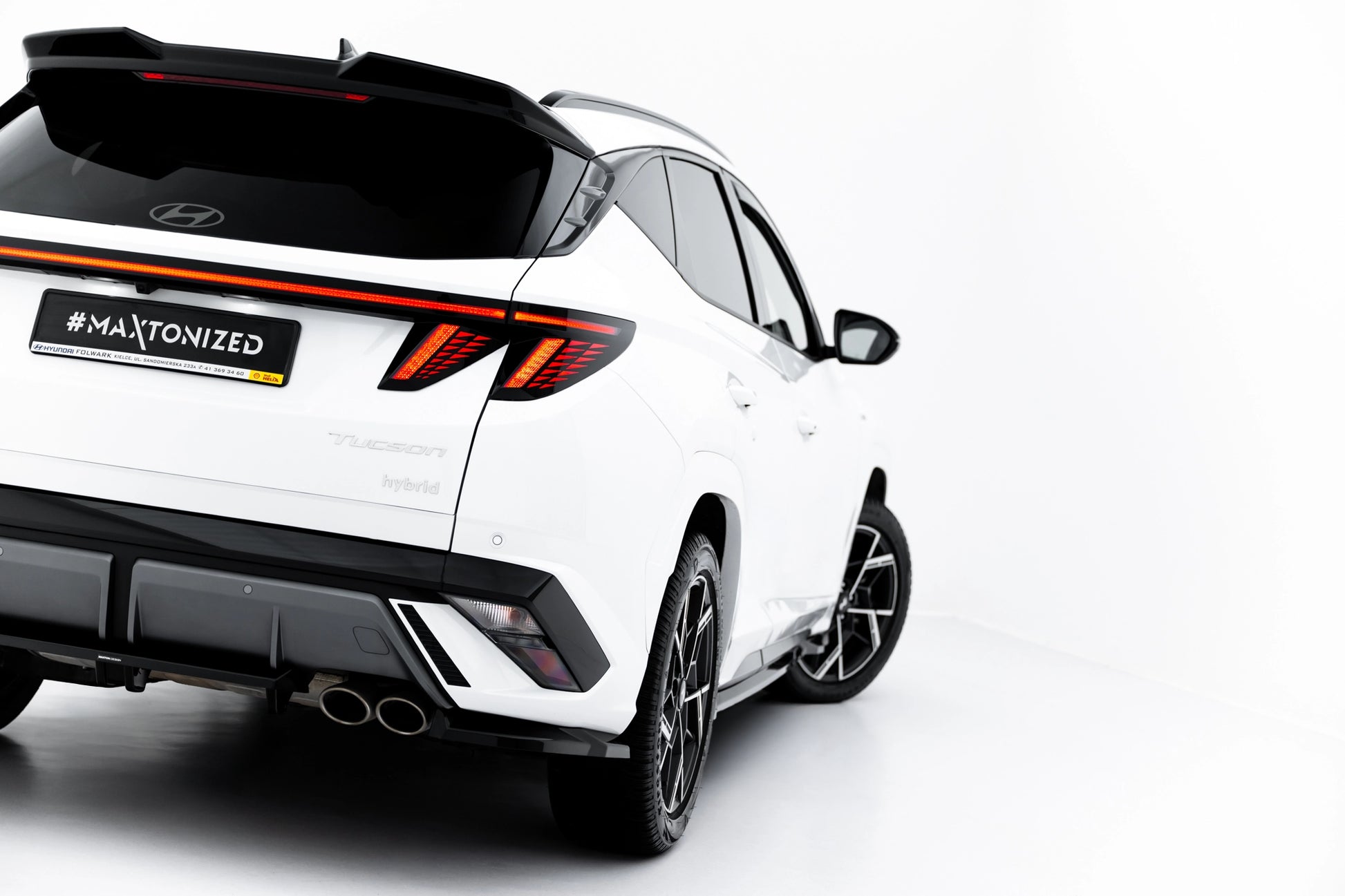 Rear Splitter (with vertical bars) Hyundai Tucson N-Line Mk4 Facelift