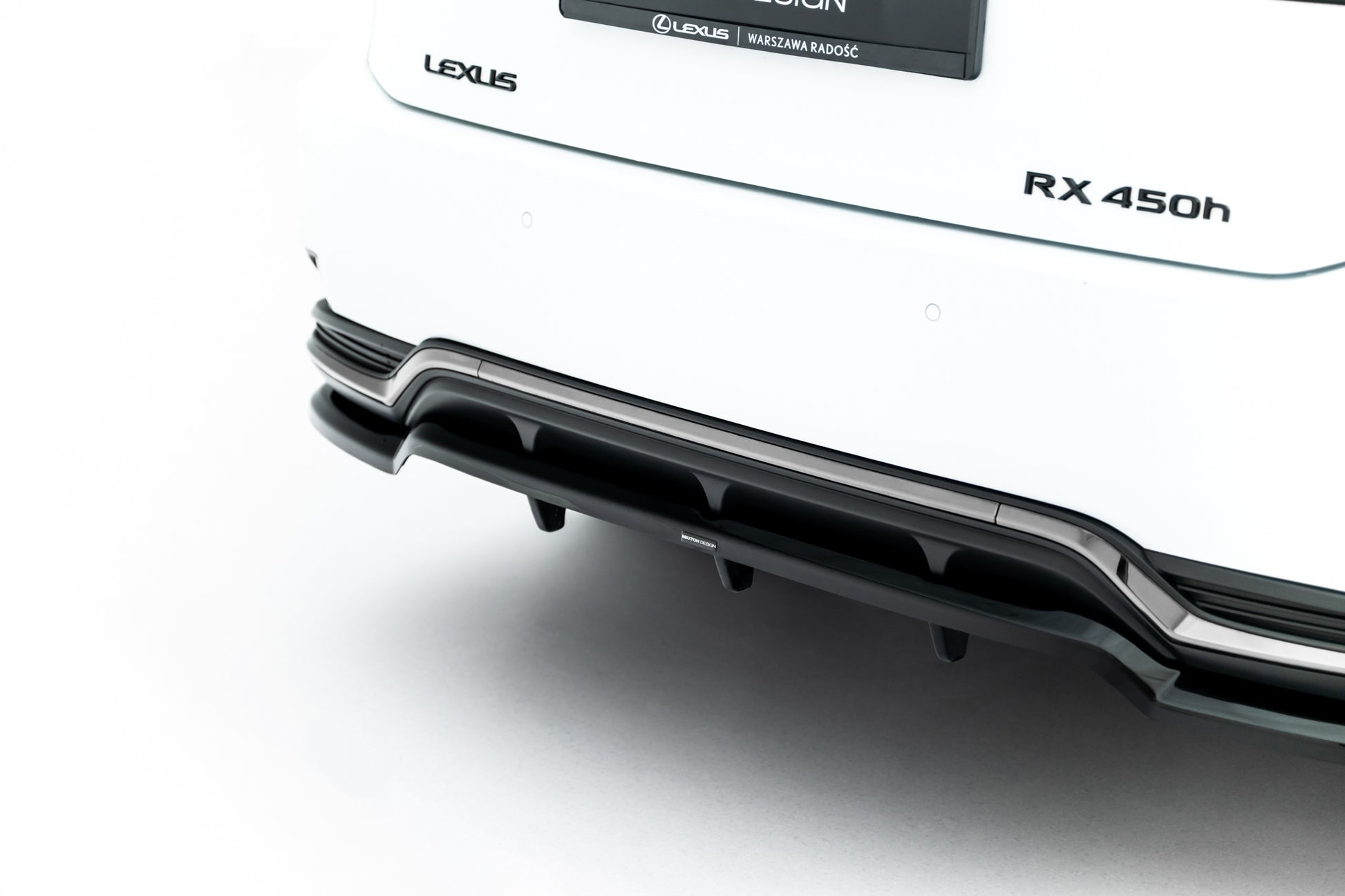 Rear Splitter (with vertical bars) Lexus RX F-Sport Mk4 Facelift
