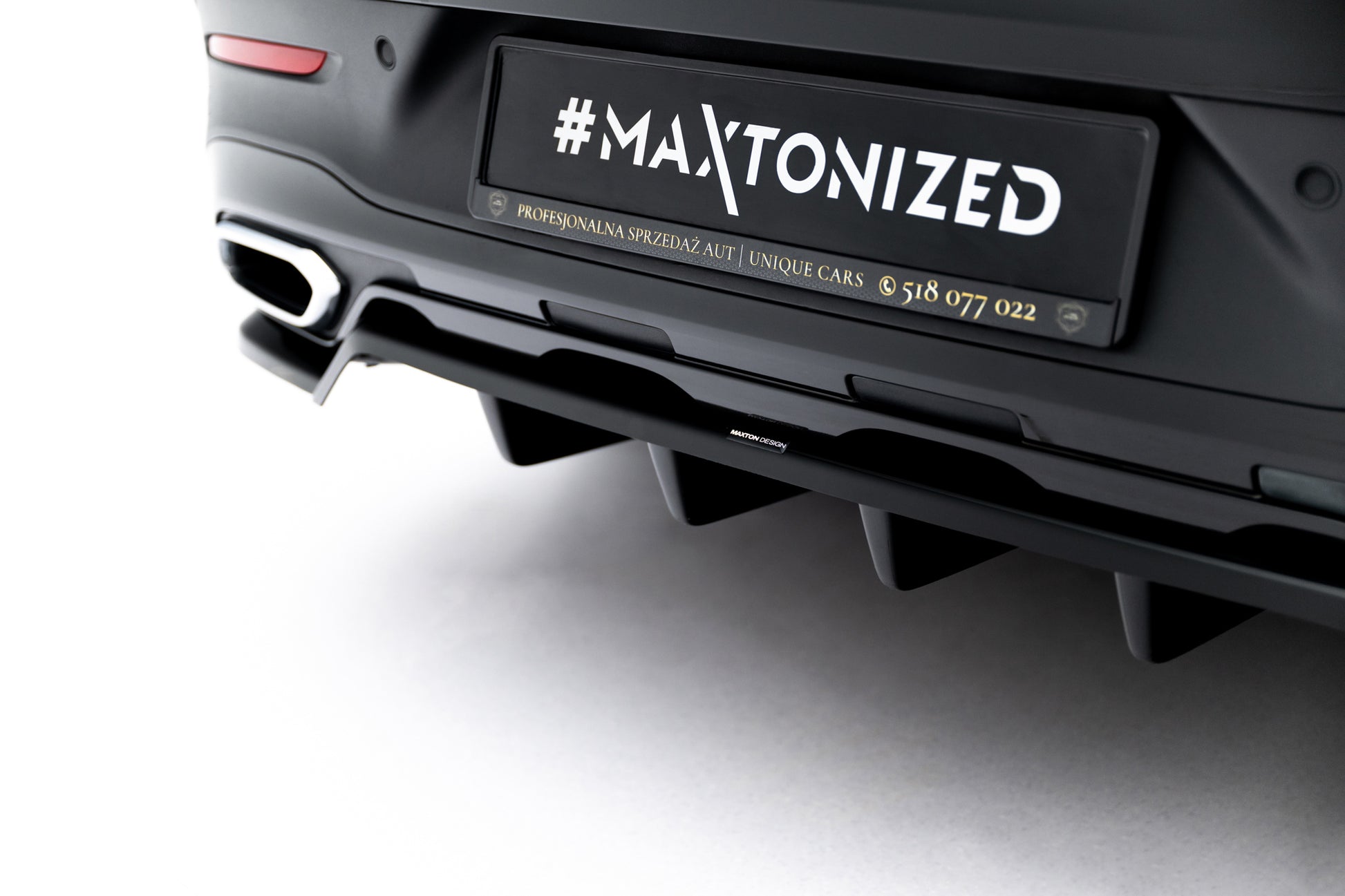 Rear Splitter (with vertical bars) Mercedes-Benz GLC Coupe C254