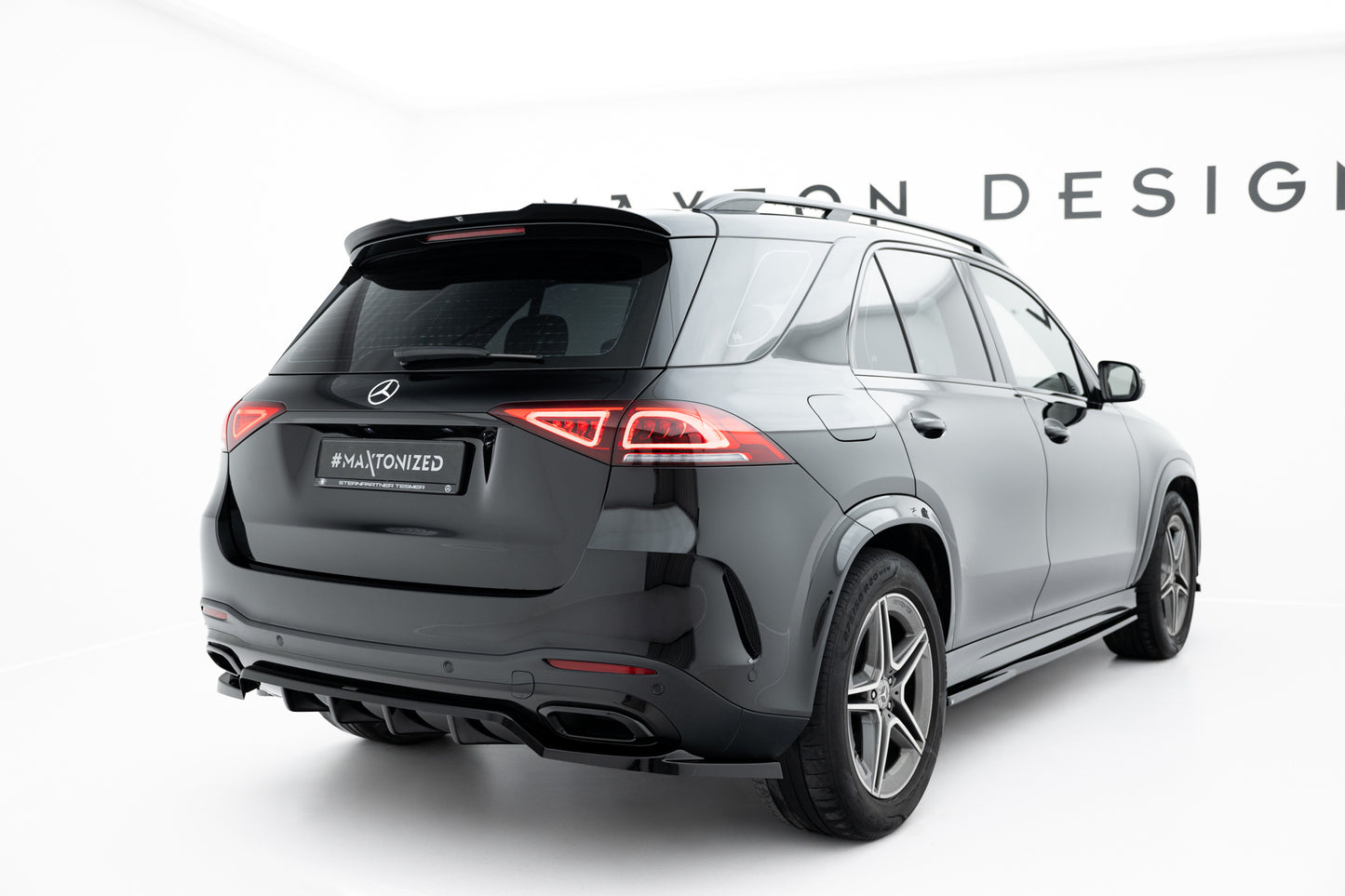 Rear Splitter (with vertical bars) Mercedes-Benz GLE SUV AMG-Line W167 / W167 Facelift