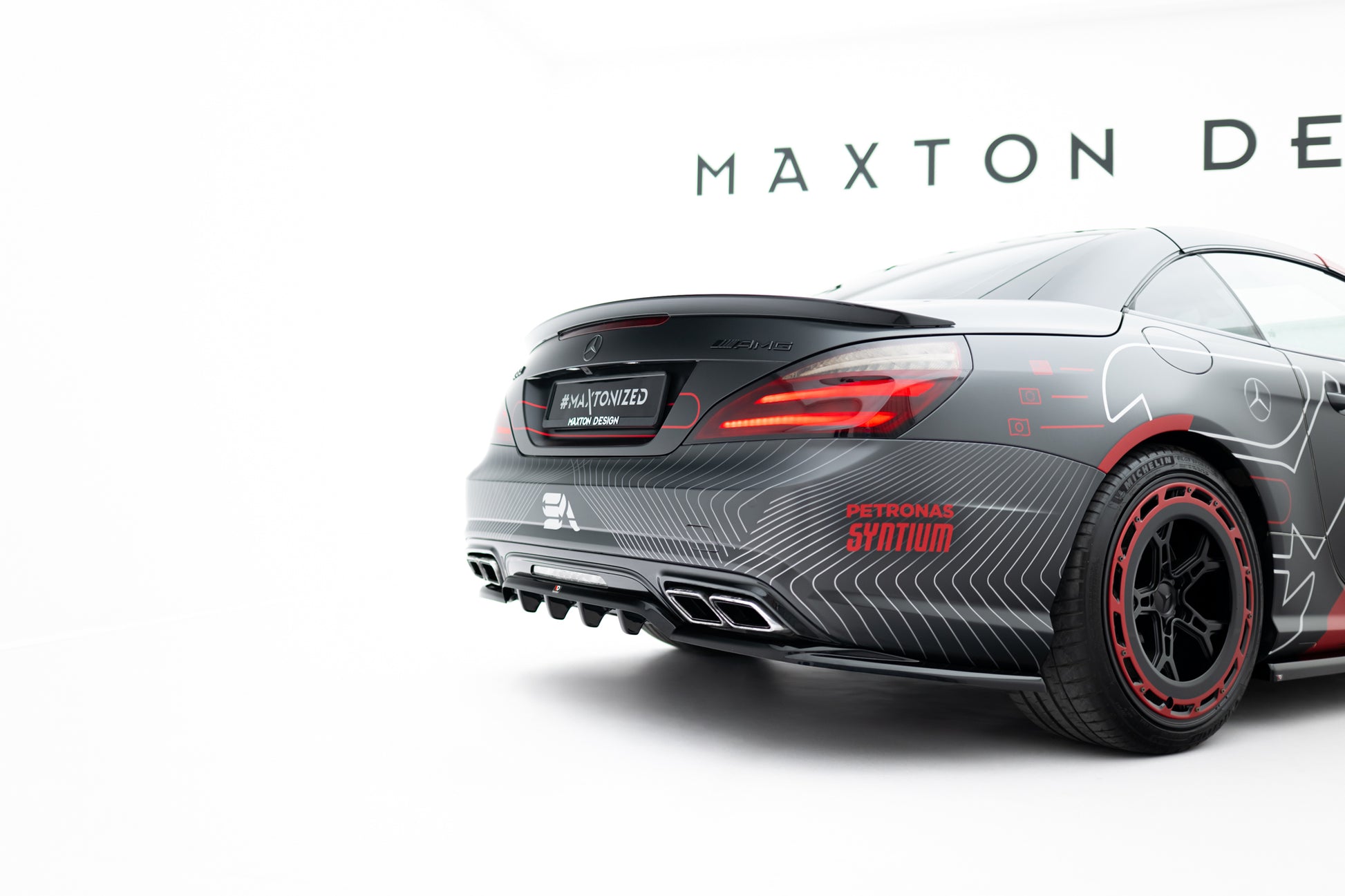 Rear Splitter (with vertical bars) Mercedes-Benz SL 63 AMG R231