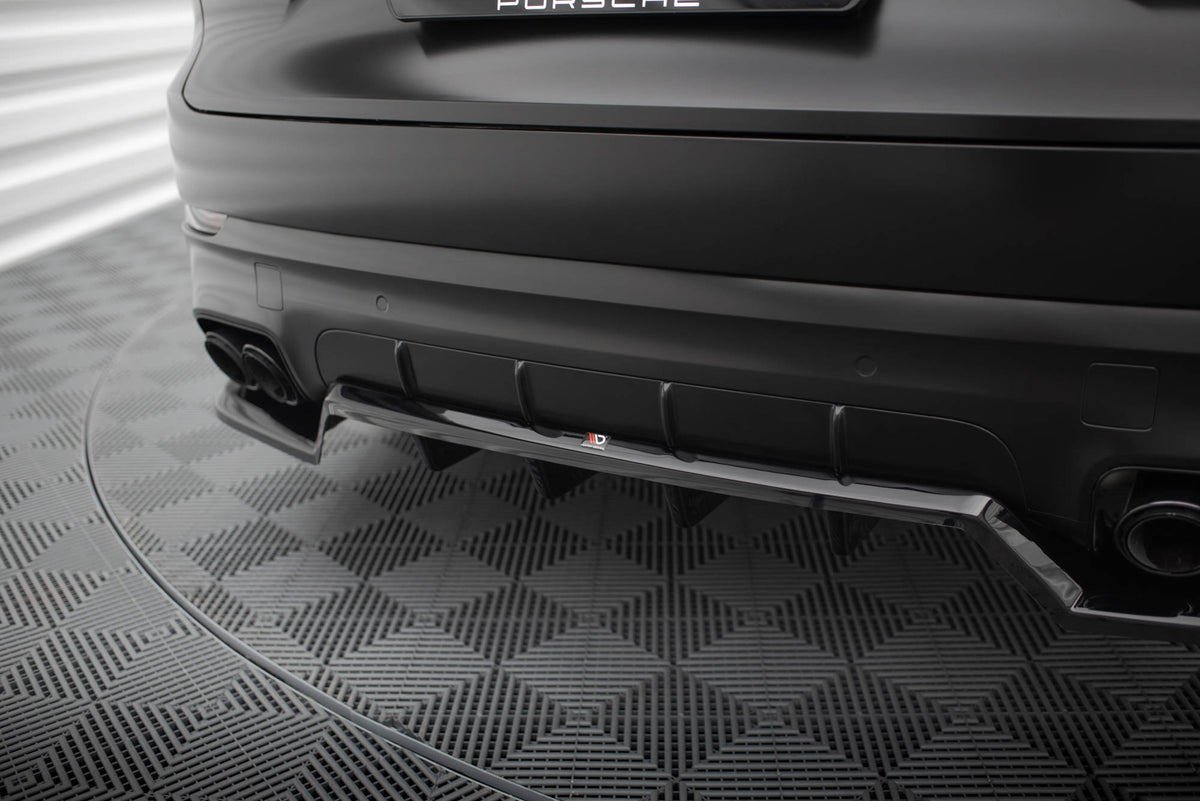 Rear Splitter (with vertical bars) Porsche Cayenne Sport Design SUV / Coupe Mk3