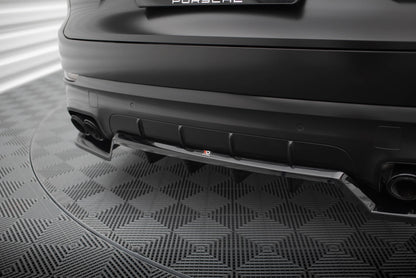 Rear Splitter (with vertical bars) Porsche Cayenne Sport Design SUV / Coupe Mk3