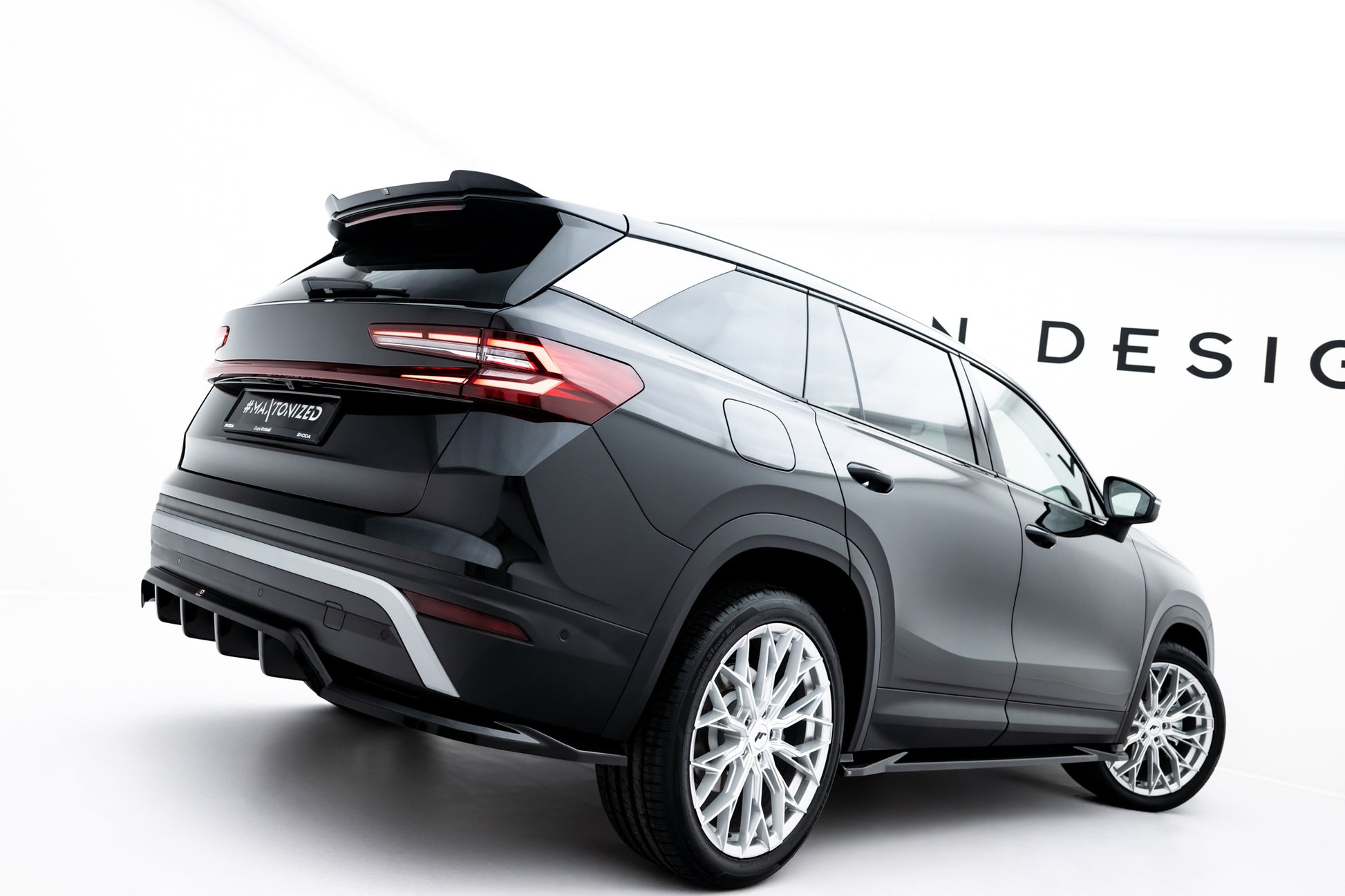 Rear Splitter (with vertical bars) Skoda Kodiaq Mk2
