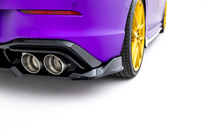 Rear Splitter (with vertical bars) V.1 Volkswagen Golf R Hatchback Mk8 / Mk8 Facelift