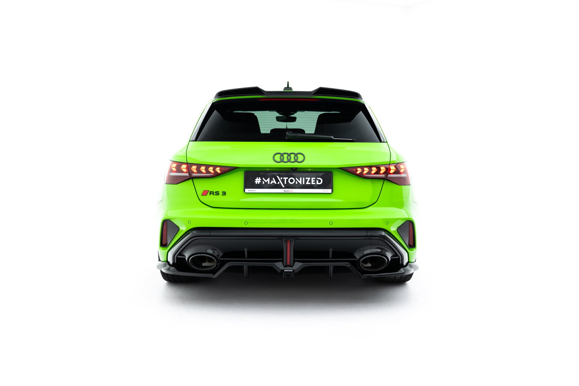 Rear Splitter (with vertical bars) V.1 Audi RS3 Sportback 8Y Facelift