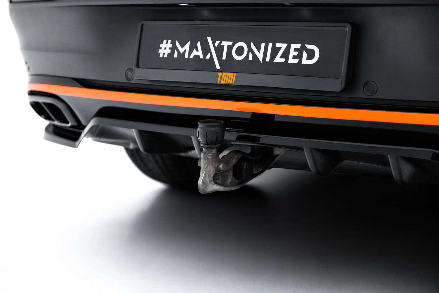 Rear Splitter (with vertical bars) V.2 Mercedes-Benz GLE Coupe AMG-Line C167 / C167 Facelift