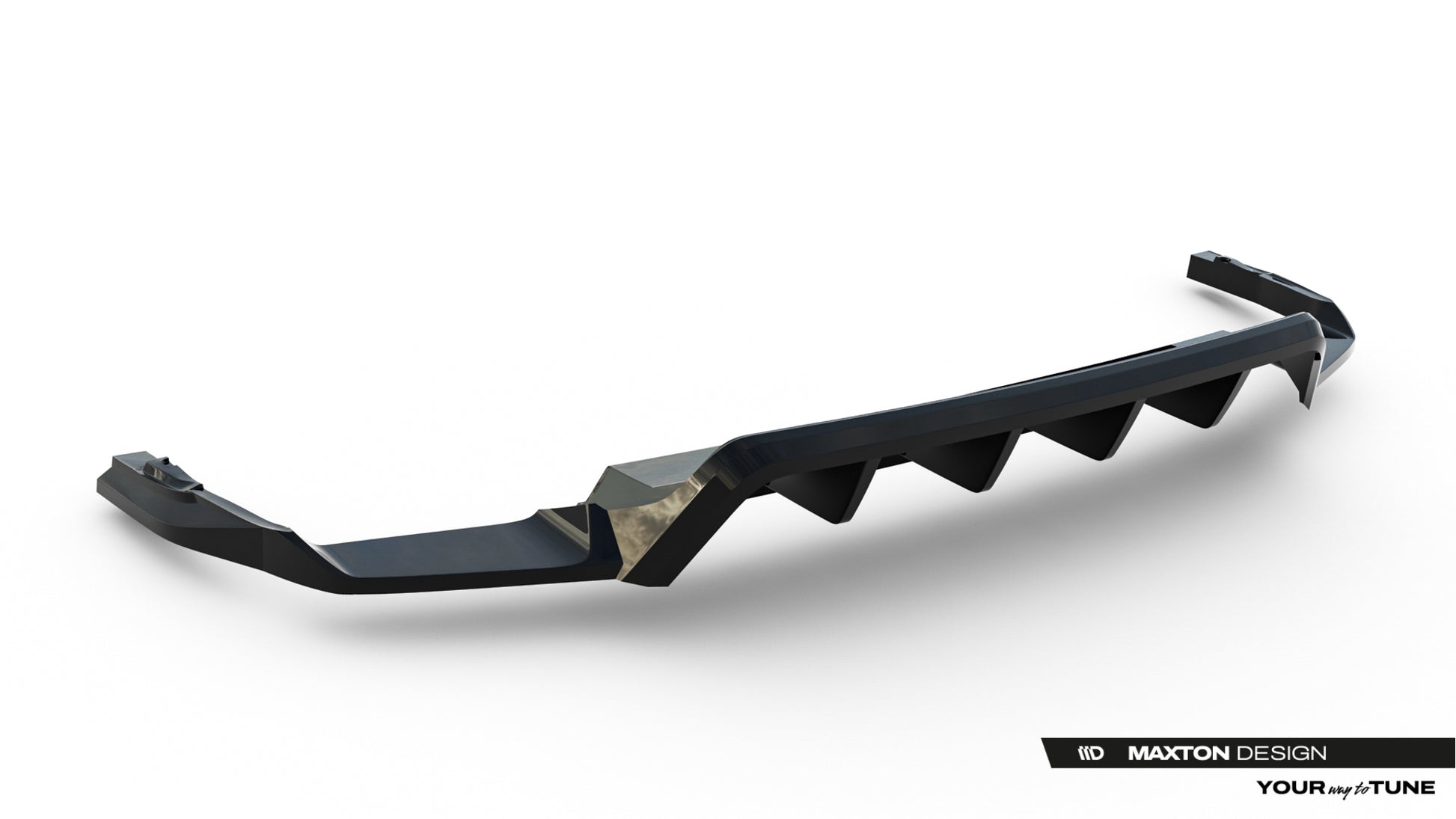 Rear Splitter (with vertical bars) Volkswagen Touareg R-Line Mk3 Facelift