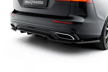 Rear Splitter (with vertical bars) Volvo S60/V60 R-Design Mk3