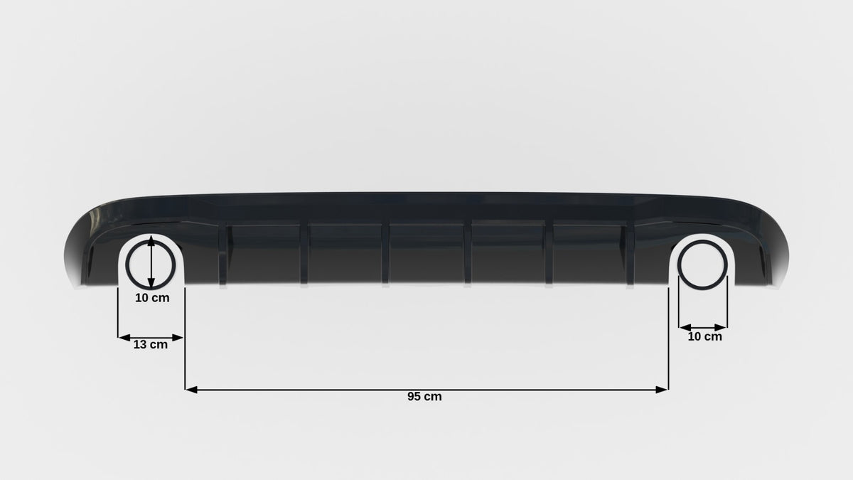 Rear Valance Audi A5 S-Line Sportback 8T (Version with single exhaust tips on both sides)
