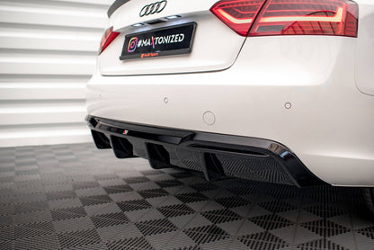 Rear Valance Audi A5 Sportback 8T Facelift  (Version with dual exhausts on one side)