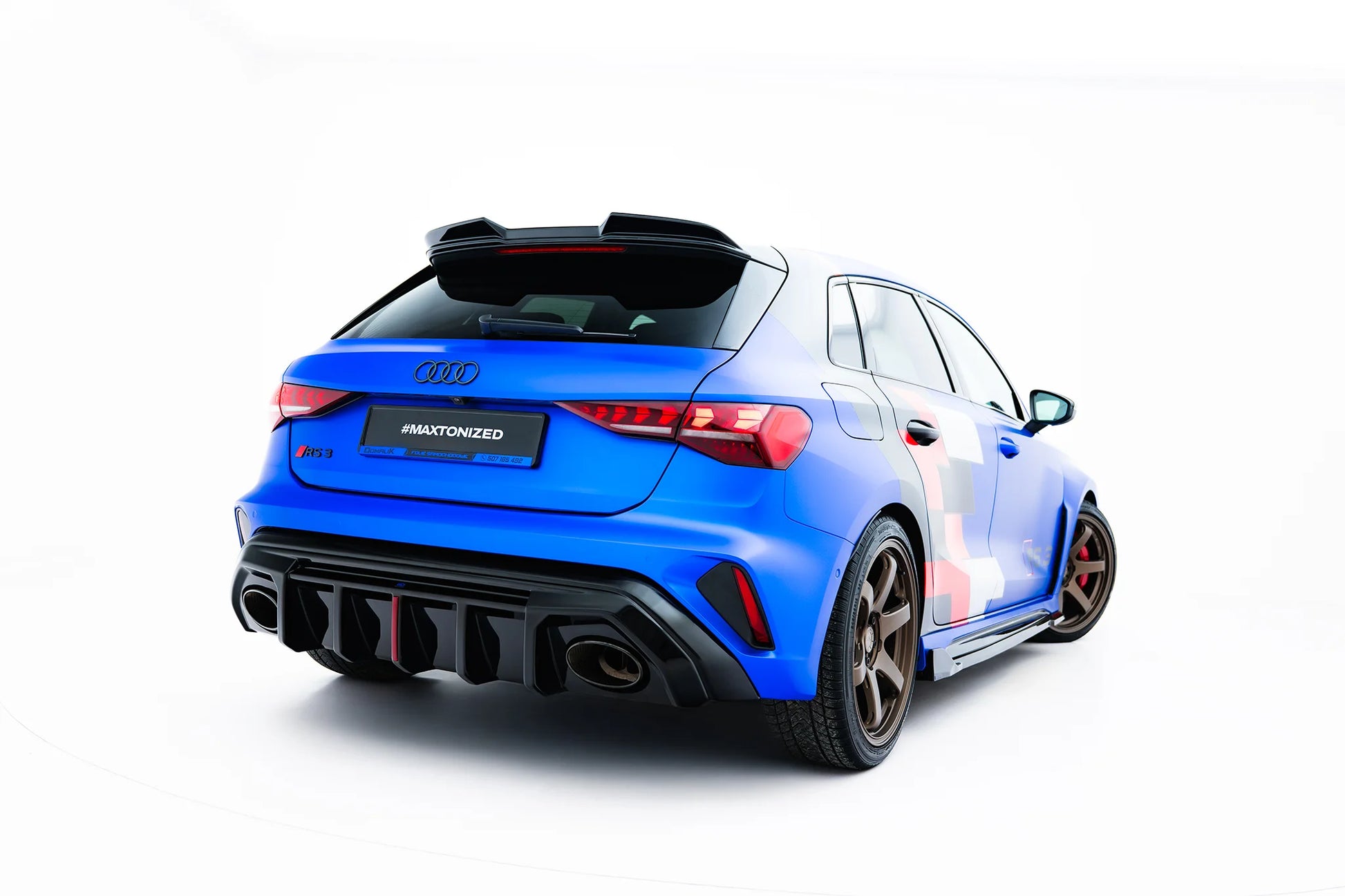 Rear Valance Audi RS3 8Y Sportback 8Y Facelift (Version with original reflector)