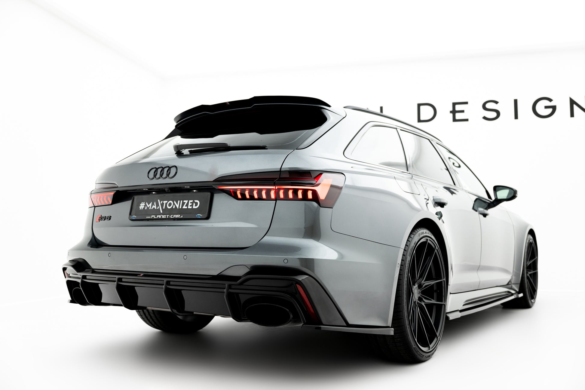 Rear Valance Audi RS6 C8 / C8 Facelift  (Version with towbar)