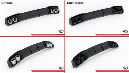 Rear Valance + Exhaust Ends Imitation Audi A3 S-Line Sportback 8Y Facelift