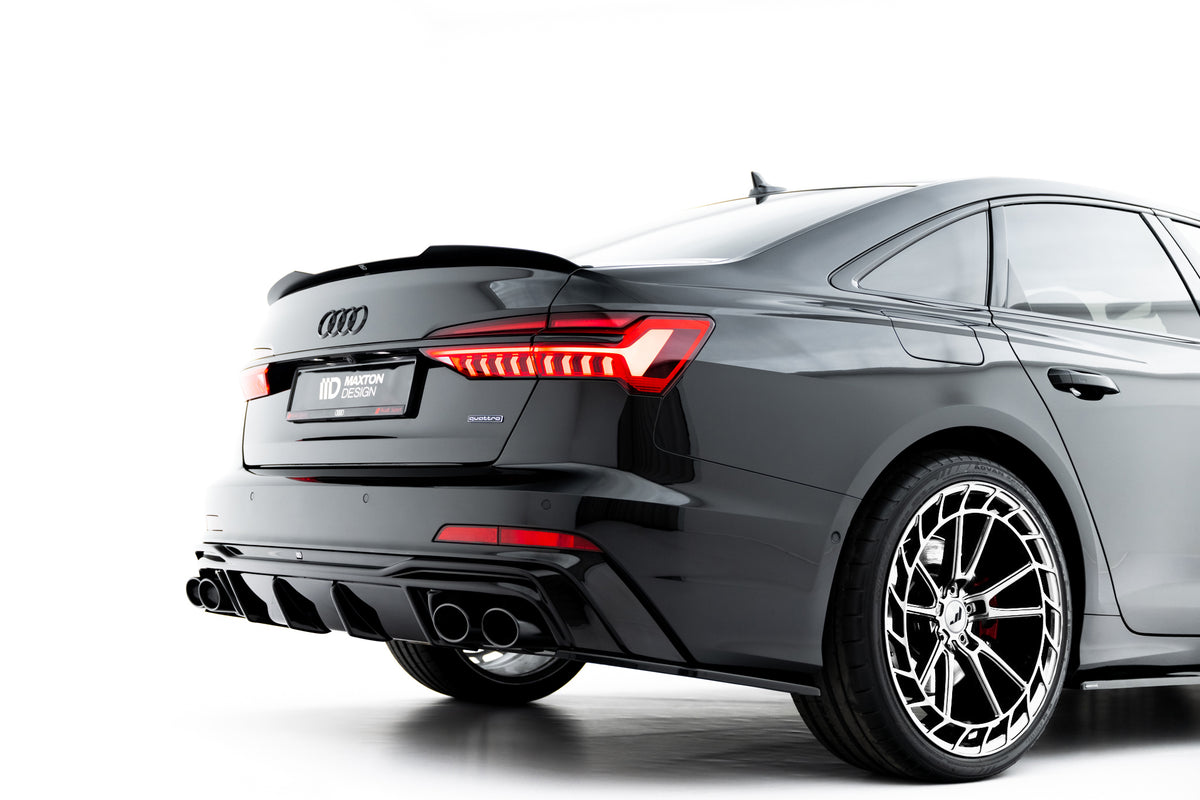 Rear Valance + Exhaust Ends Imitation Audi A6 S-Line / S6 C8 / C8 Facelift