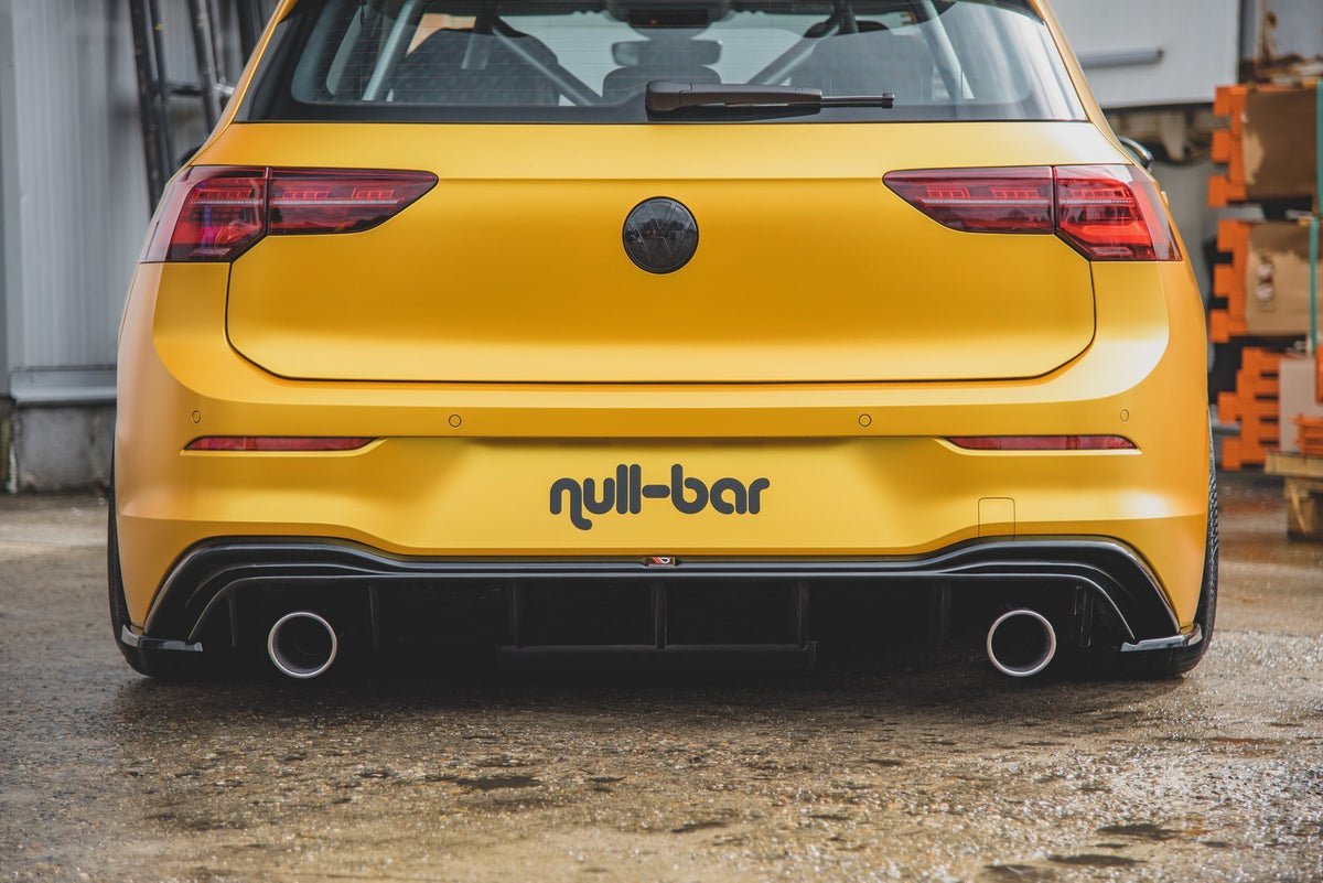 Rear Valance (GTI LOOK) with Exhaust Volkswagen Golf Hatchback Mk8 / Mk8 Facelift