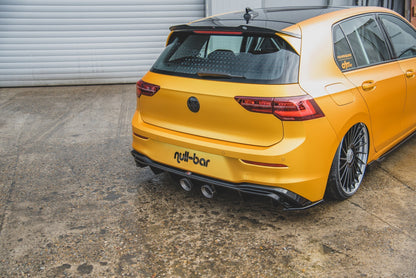 Rear Valance (R32 LOOK) with Exhaust Volkswagen Golf Hatchback Mk8 / Mk8 Facelift