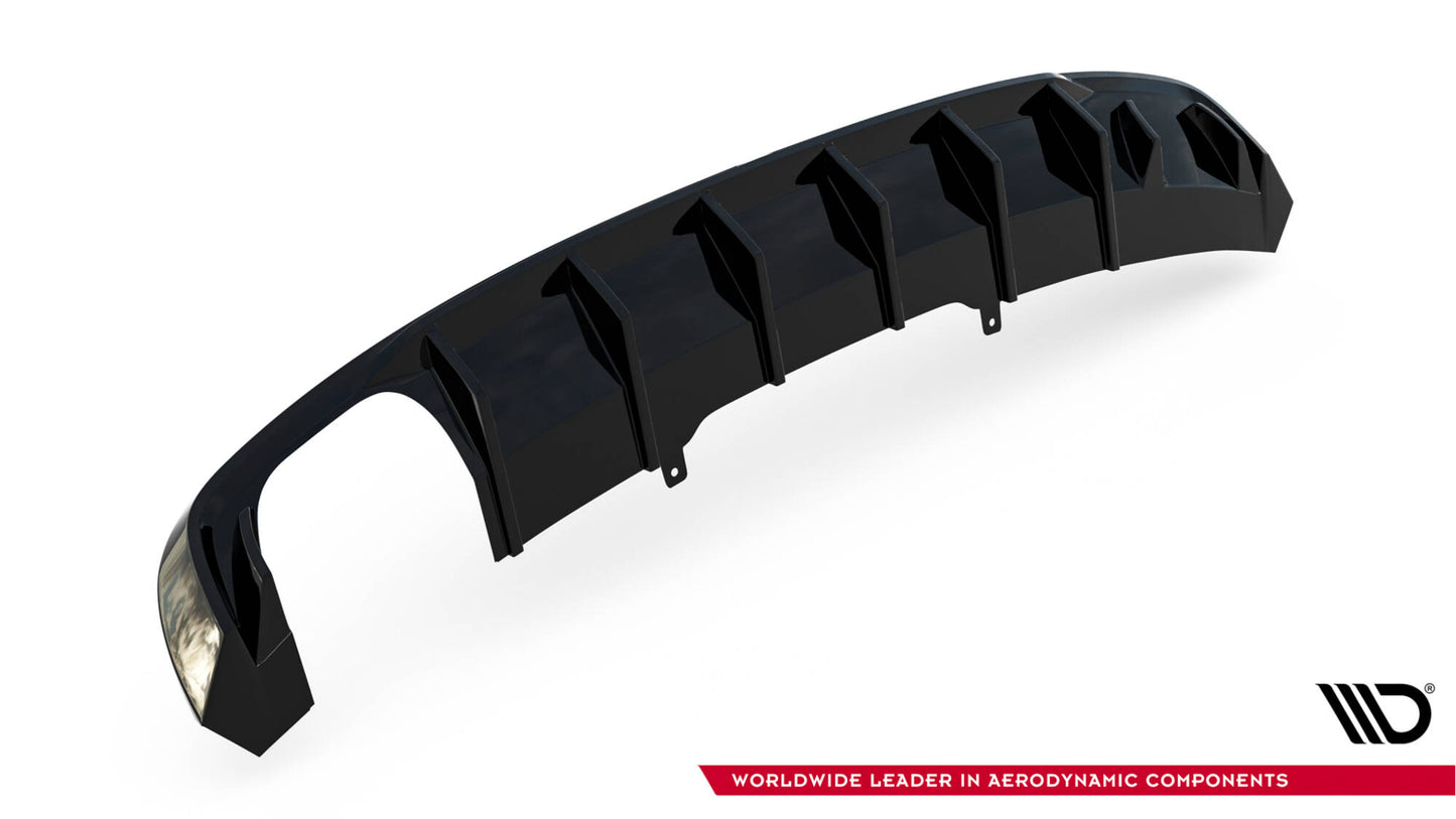 Rear Valance V.1 Audi A4 S-line B9 (Version with dual exhaust tips on one side)
