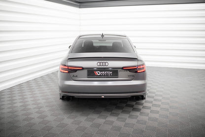 Rear Valance V.1 Audi A4 S-line B9 (Version with single exhaust tips on both sides)