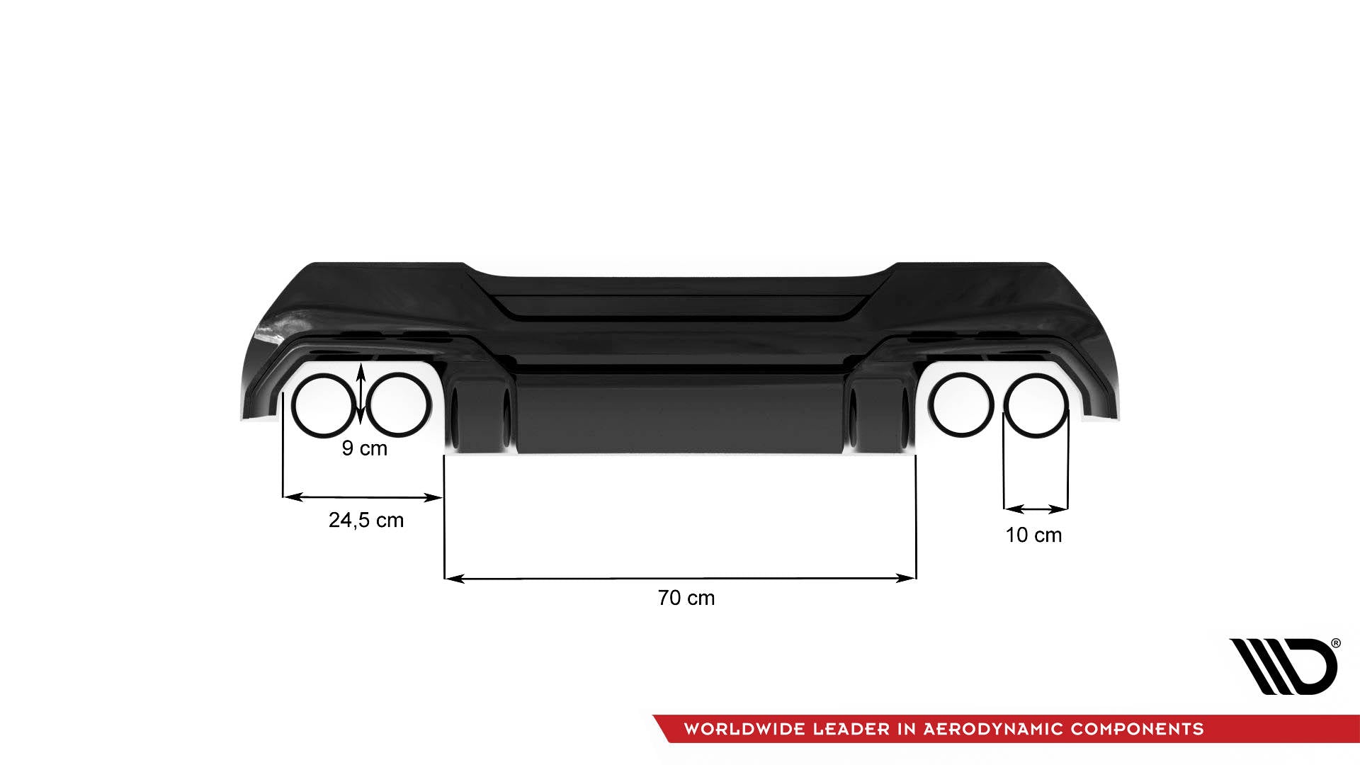 Rear Valance V.2 for BMW 1 M-Pack/ M135i / 128ti F40