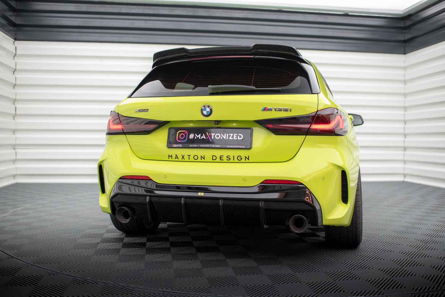 Rear Valance V.3 BMW 1 F40 M-Pack/ M135i / 128ti (Version with single exhausts on two sides)