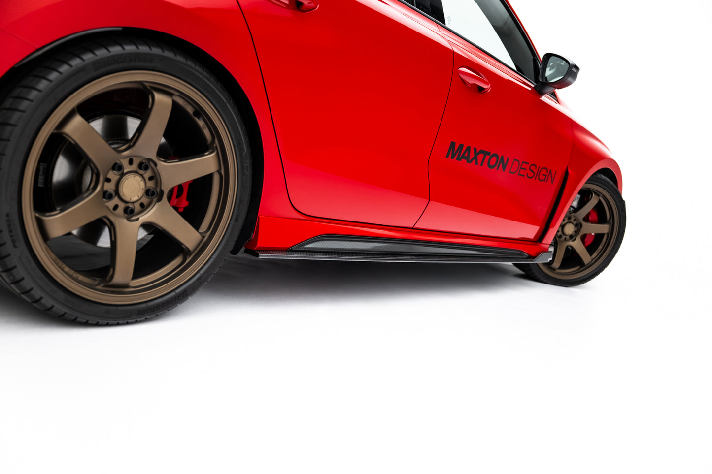 Set of Prepreg Carbon Fiber Side Skirts Audi RS3 Sedan 8Y Facelift
