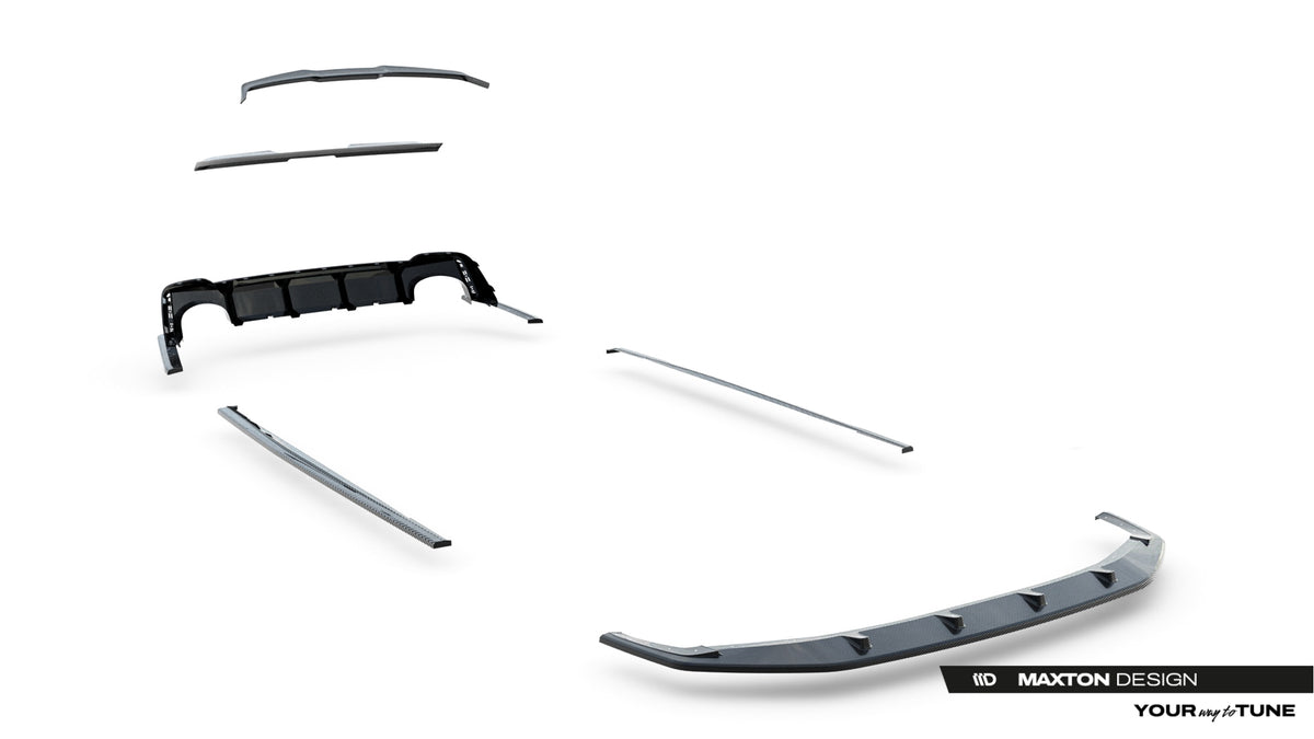 Set of Prepreg Carbon Fiber Splitters Audi RS6 C8 / C8 Facelift