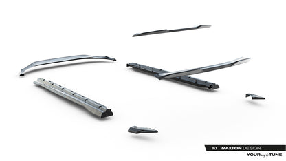 Set of Prepreg Carbon Splitters Audi Q8 S-Line Mk1 Facelift