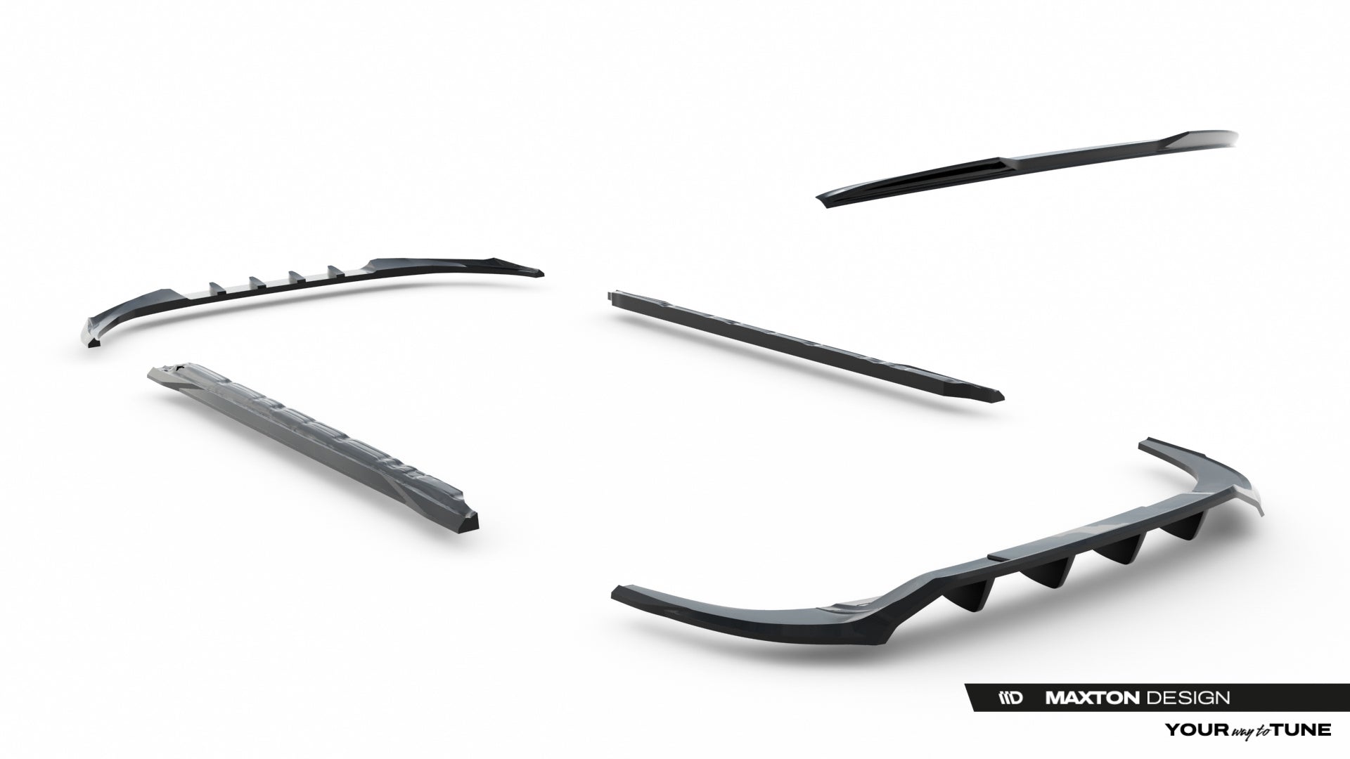 Set of Splitters Audi A3 Sedan 8Y Facelift