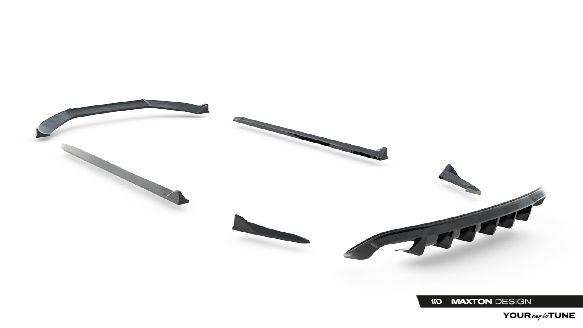 Set of Splitters Audi S4 Sedan B8
