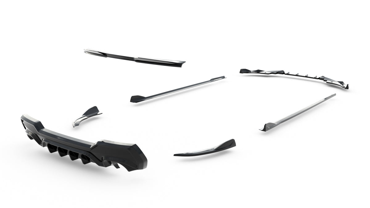 Set of Splitters BMW 4 M-Pack Coupe G22 / G22 Facelift