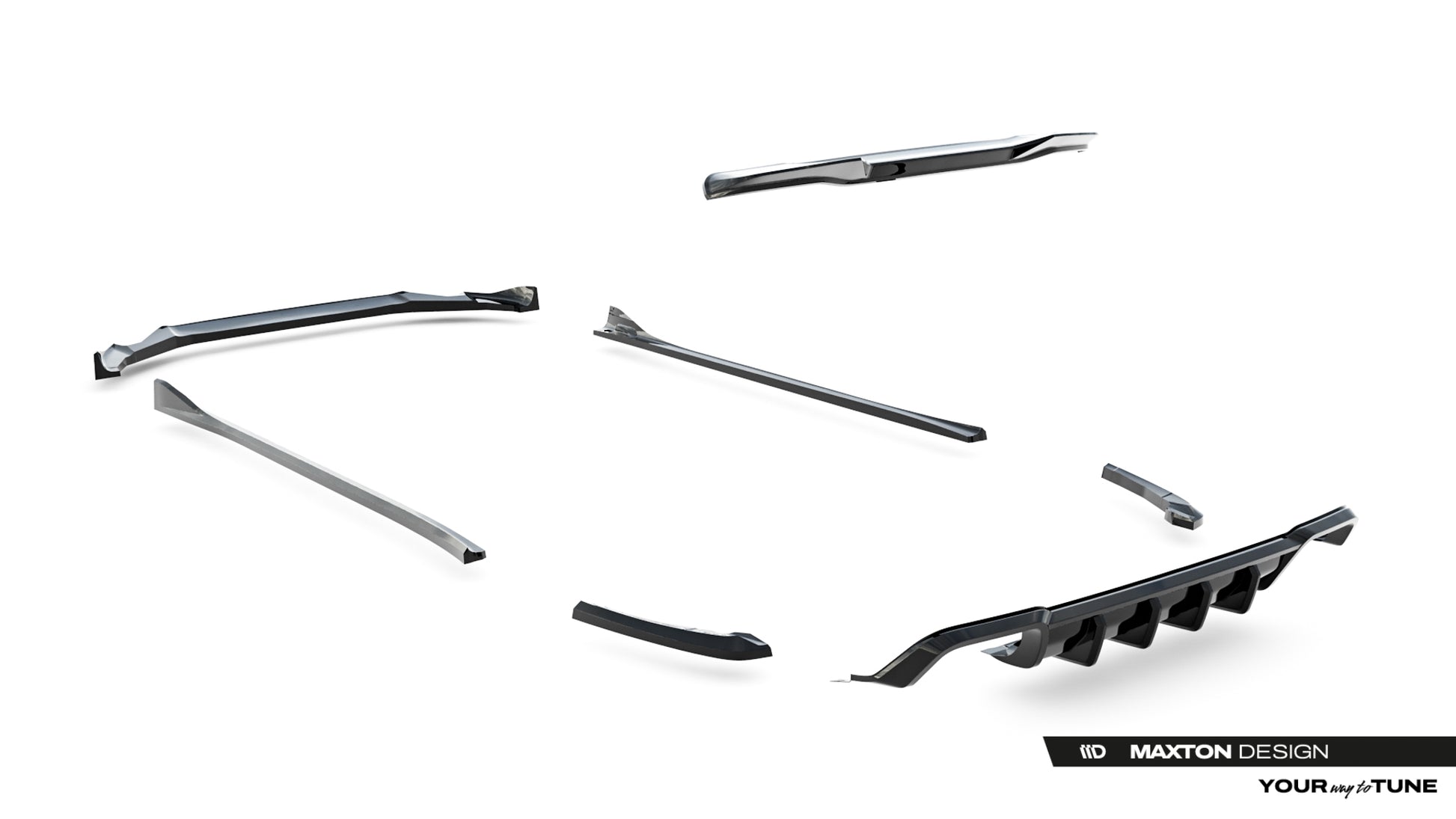 Set of Splitters BMW X3 M F97 Facelift