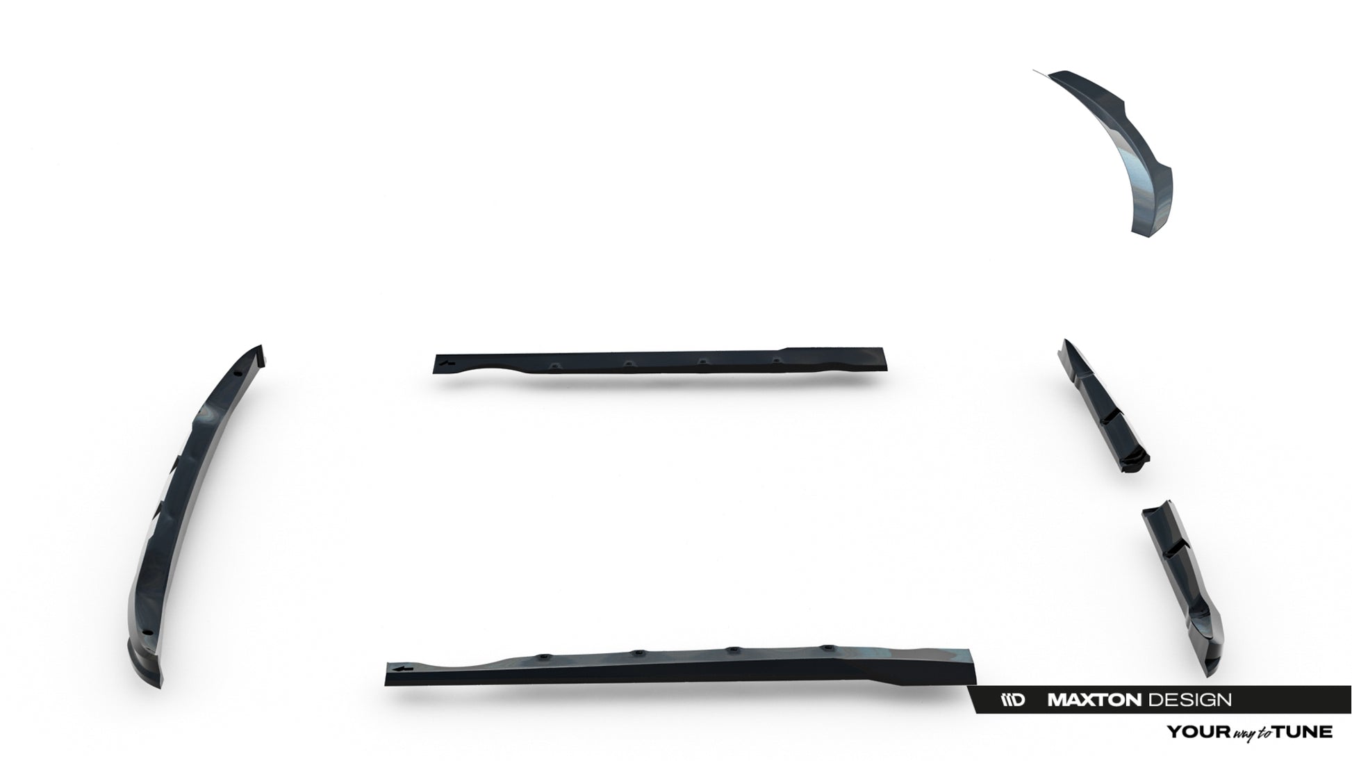 Set of Splitters Brabus Smart Fortwo C451 Facelift