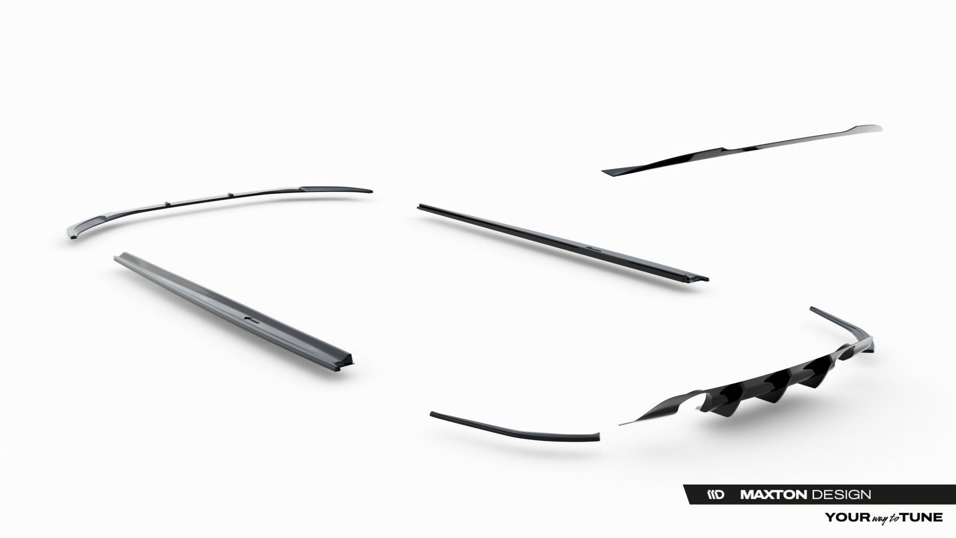 Set of Splitters Jaguar XE R-Dynamic X760 Facelift