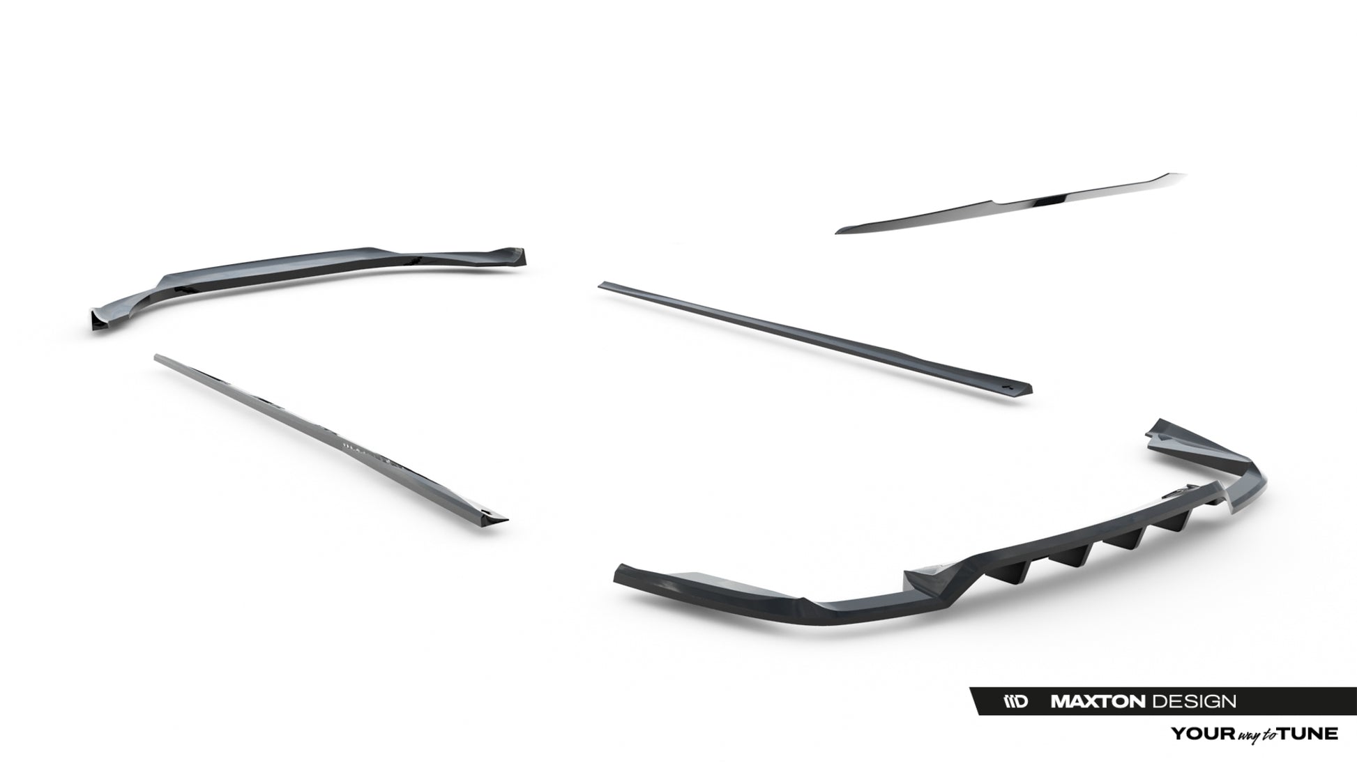 Set of Splitters Maserati Ghibli Mk3 Facelift