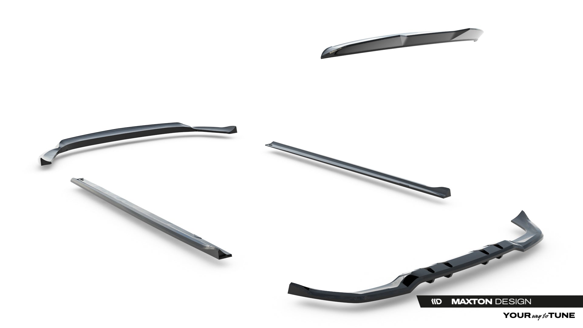 Set of Splitters Mercedes-AMG A35 Hatchback W177 Facelift