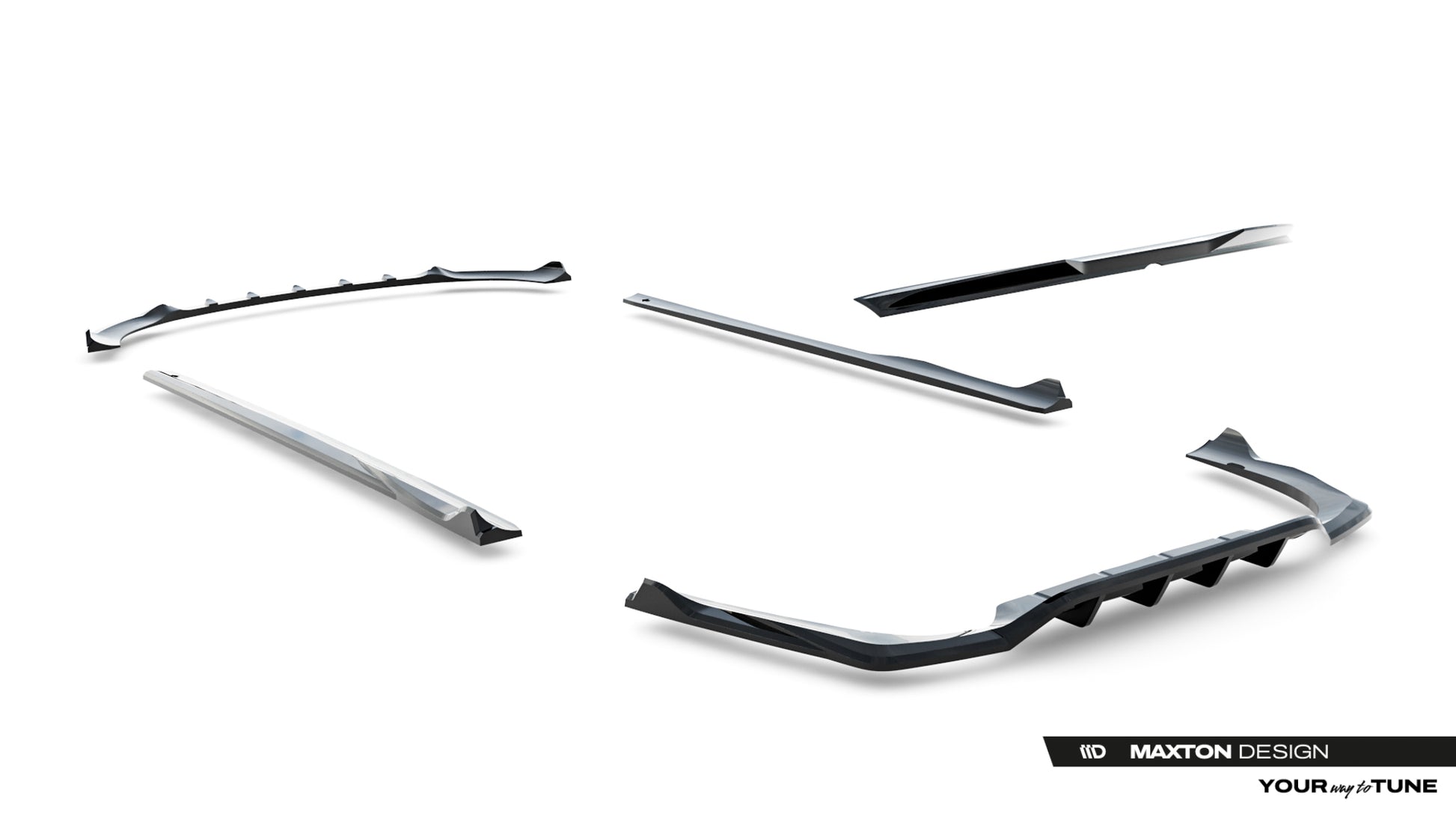 Set of Splitters Mercedes-Benz E AMG-Line Sedan W214