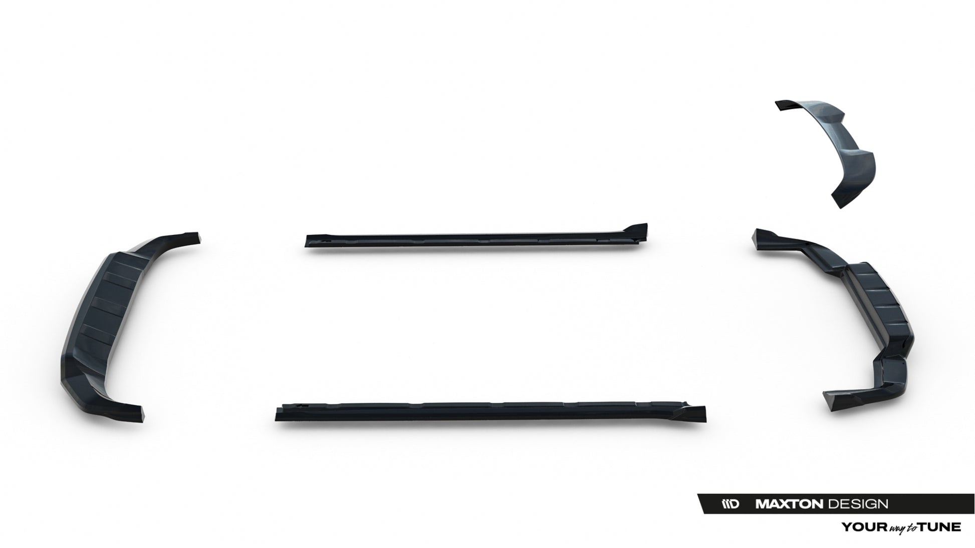 Set of Splitters Porsche Cayenne SUV Mk3 Facelift