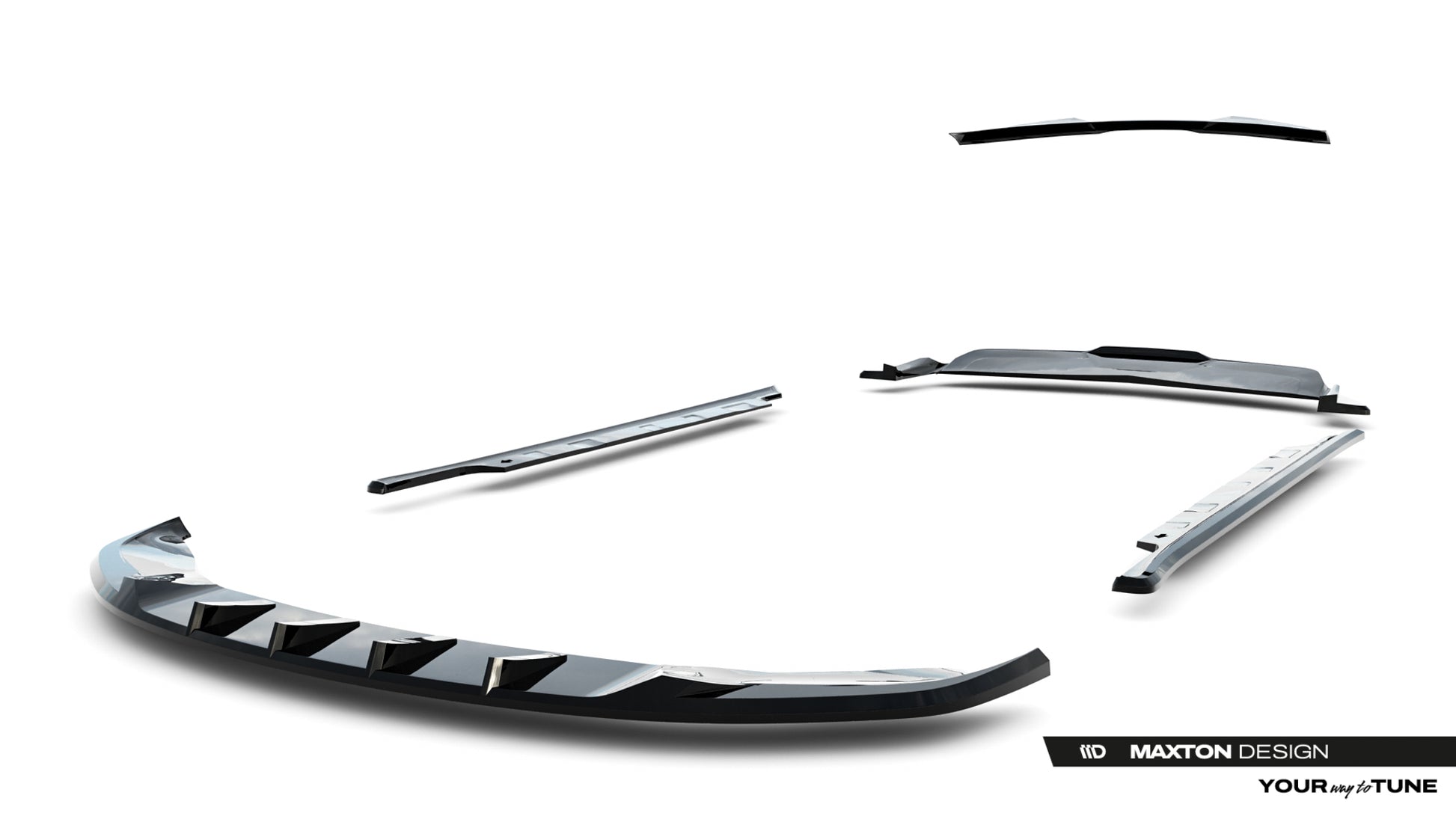 Set of Splitters Tesla Model S Plaid Mk1 Facelift
