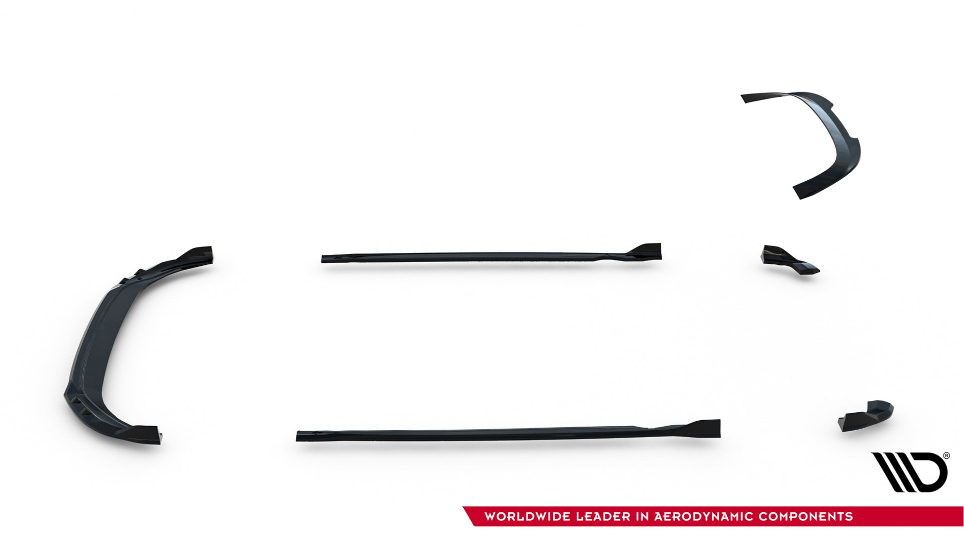 Set of Splitters V.1 Volkswagen Golf R Hatchback Mk8 Facelift