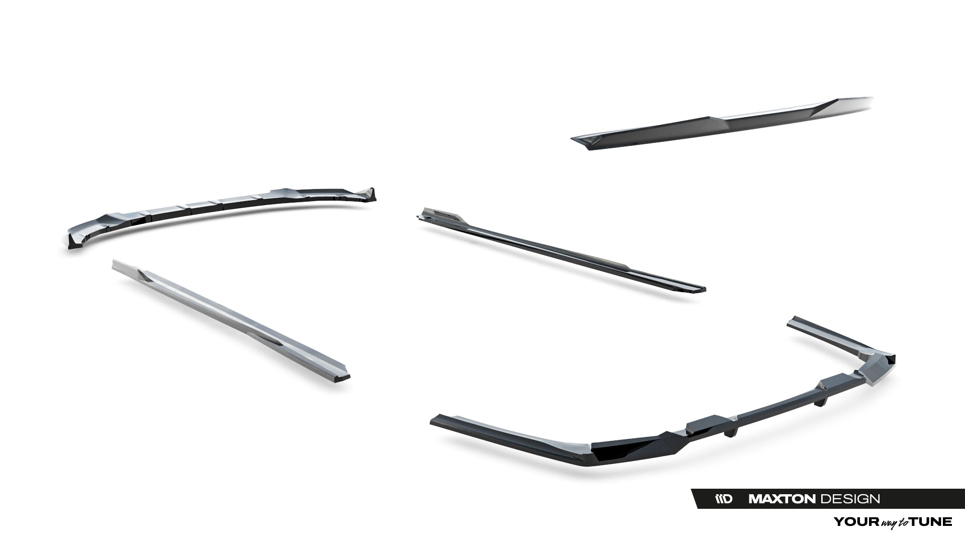 Set of Splitters V.2 BMW 5 M-Pack Sedan G60
