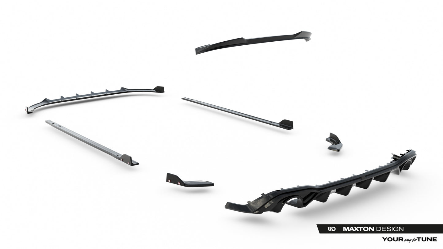 Set of Splitters V.2 Volkswagen Golf GTI Mk8 Facelift