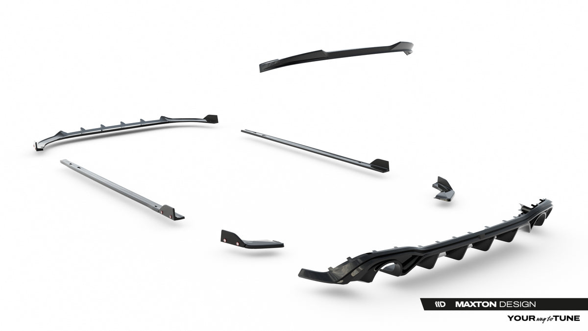 Set of Splitters V.2 Volkswagen Golf GTI Mk8 Facelift