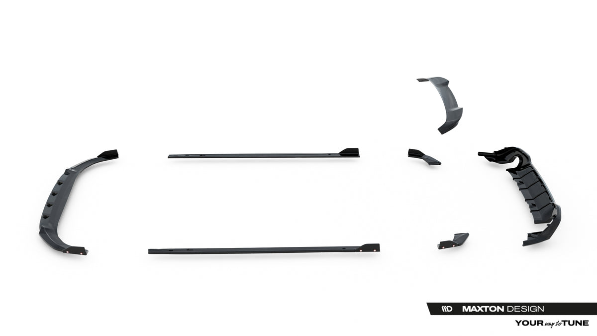 Set of Splitters V.2 Volkswagen Golf GTI Mk8 Facelift