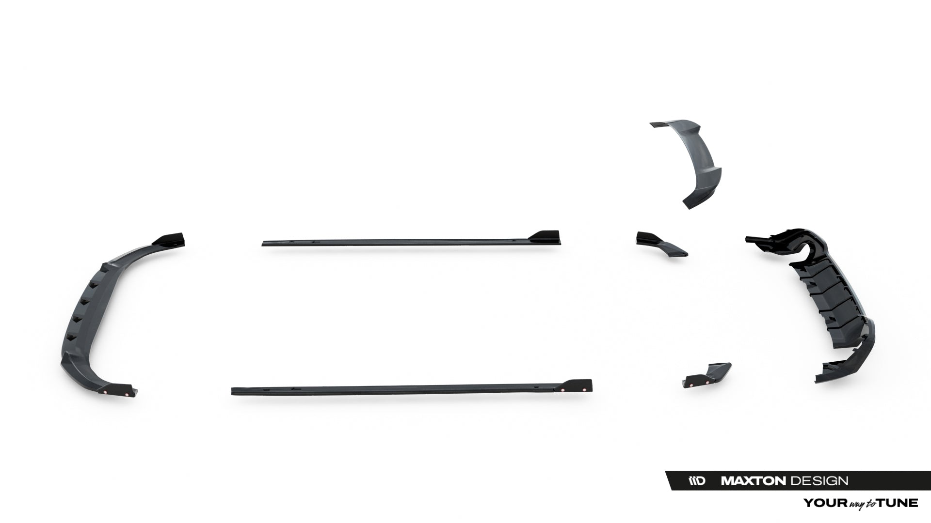 Set of Splitters V.2 Volkswagen Golf GTI Mk8 Facelift