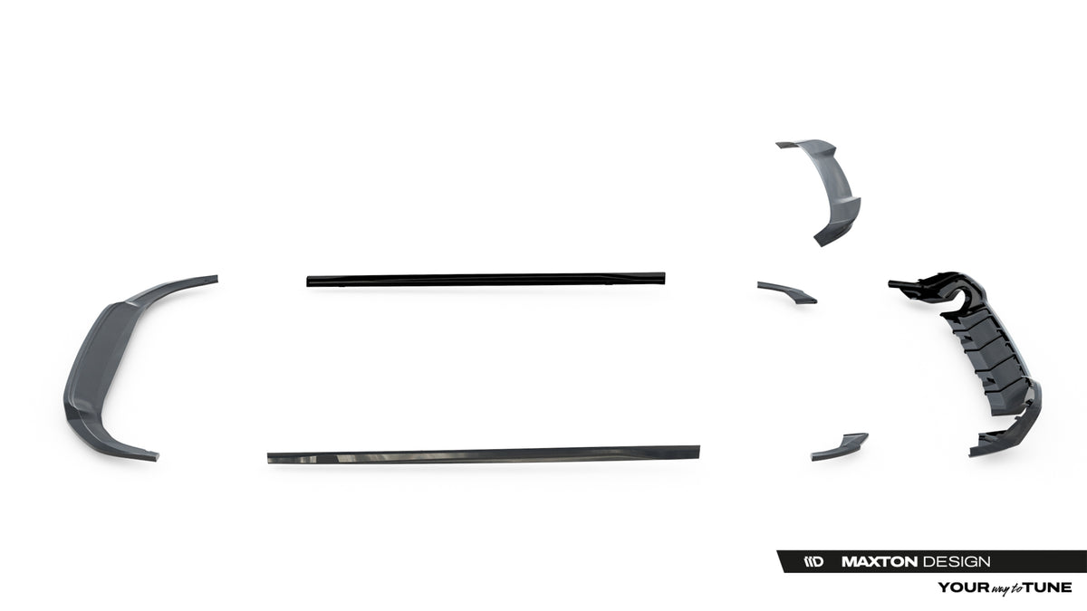 Set of Splitters V.3 Volkswagen Golf GTI Mk8 Facelift
