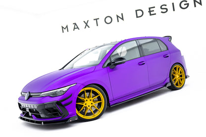 Set of Splitters V.4 Volkswagen Golf R Hatchback Mk8 Facelift