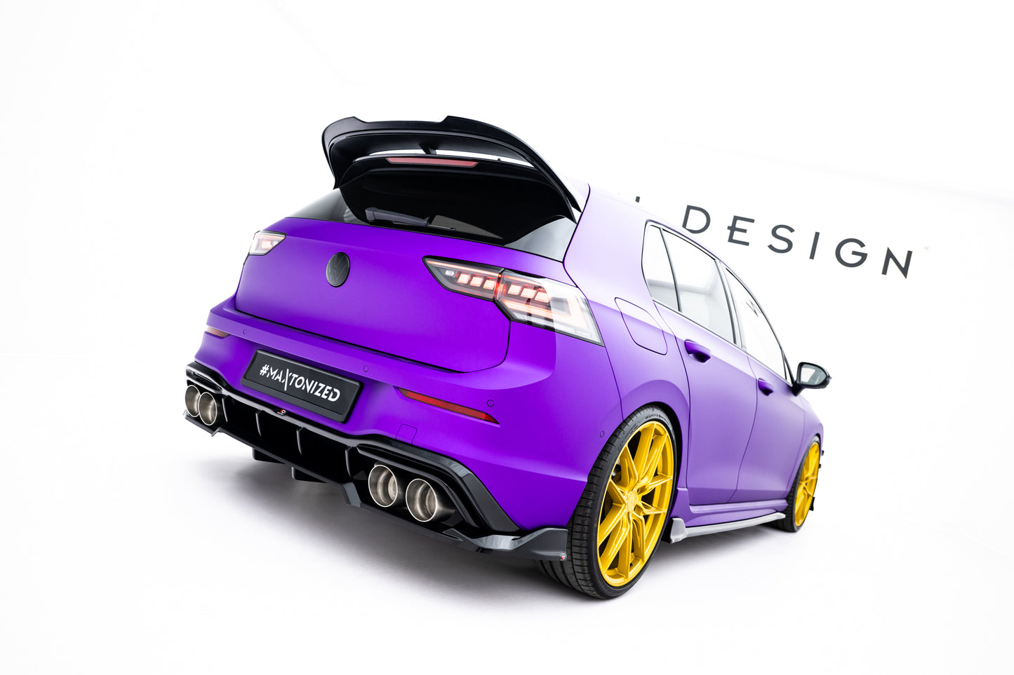Set of Splitters V.6 Volkswagen Golf R Hatchback Mk8 Facelift