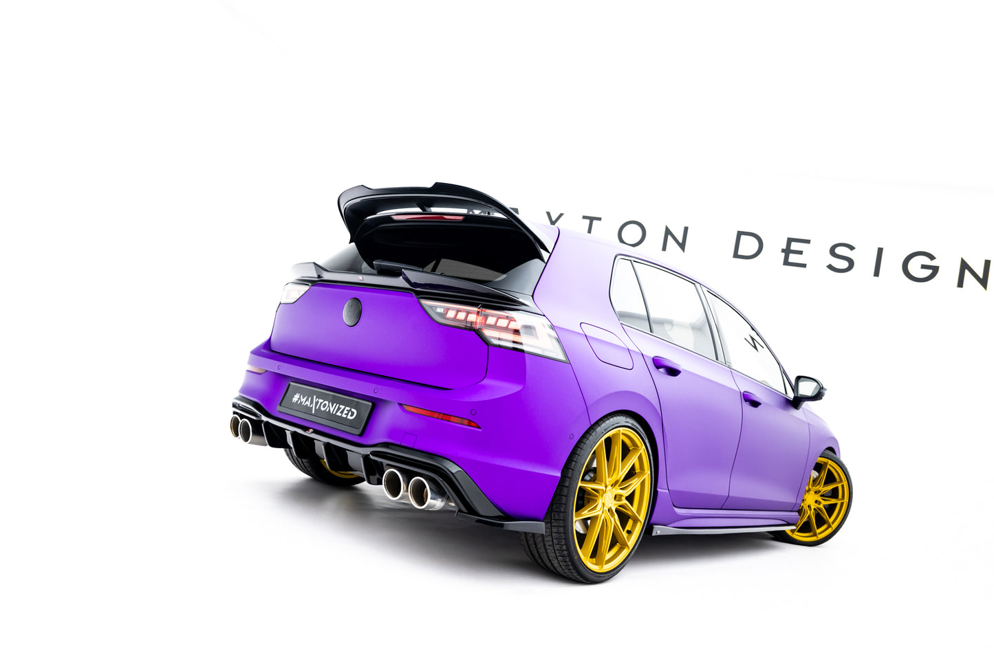Set of Splitters V.6 Volkswagen Golf R Hatchback Mk8 Facelift